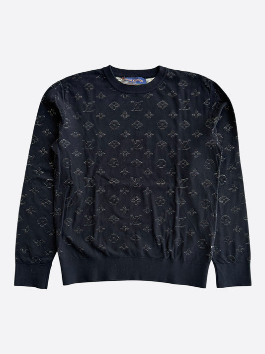 Louis Vuitton Black & Multicolor Monogram Sweater