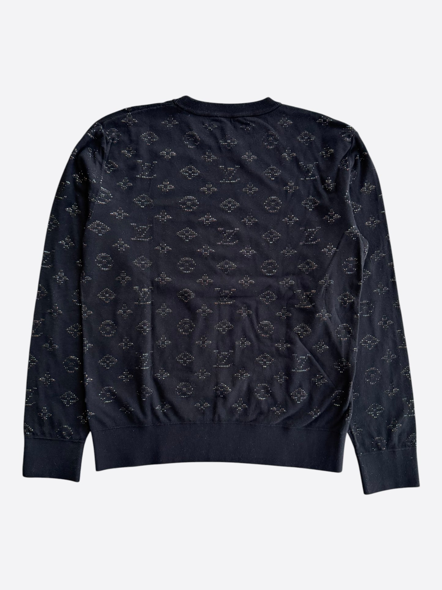 Louis Vuitton Black & Multicolor Monogram Sweater