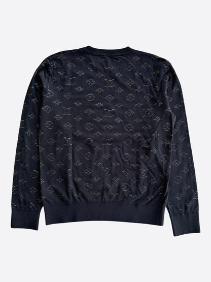 Louis Vuitton Black & Multicolor Monogram Sweater
