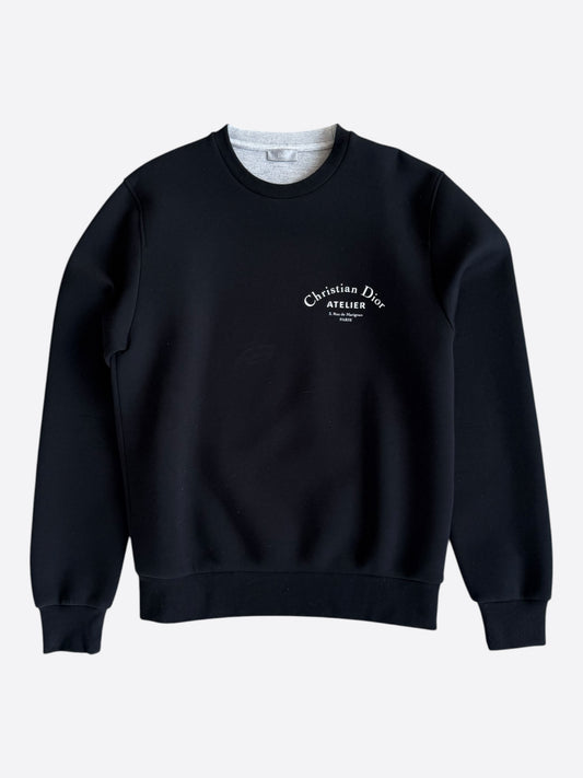 Dior Black & White Atelier Logo Sweater
