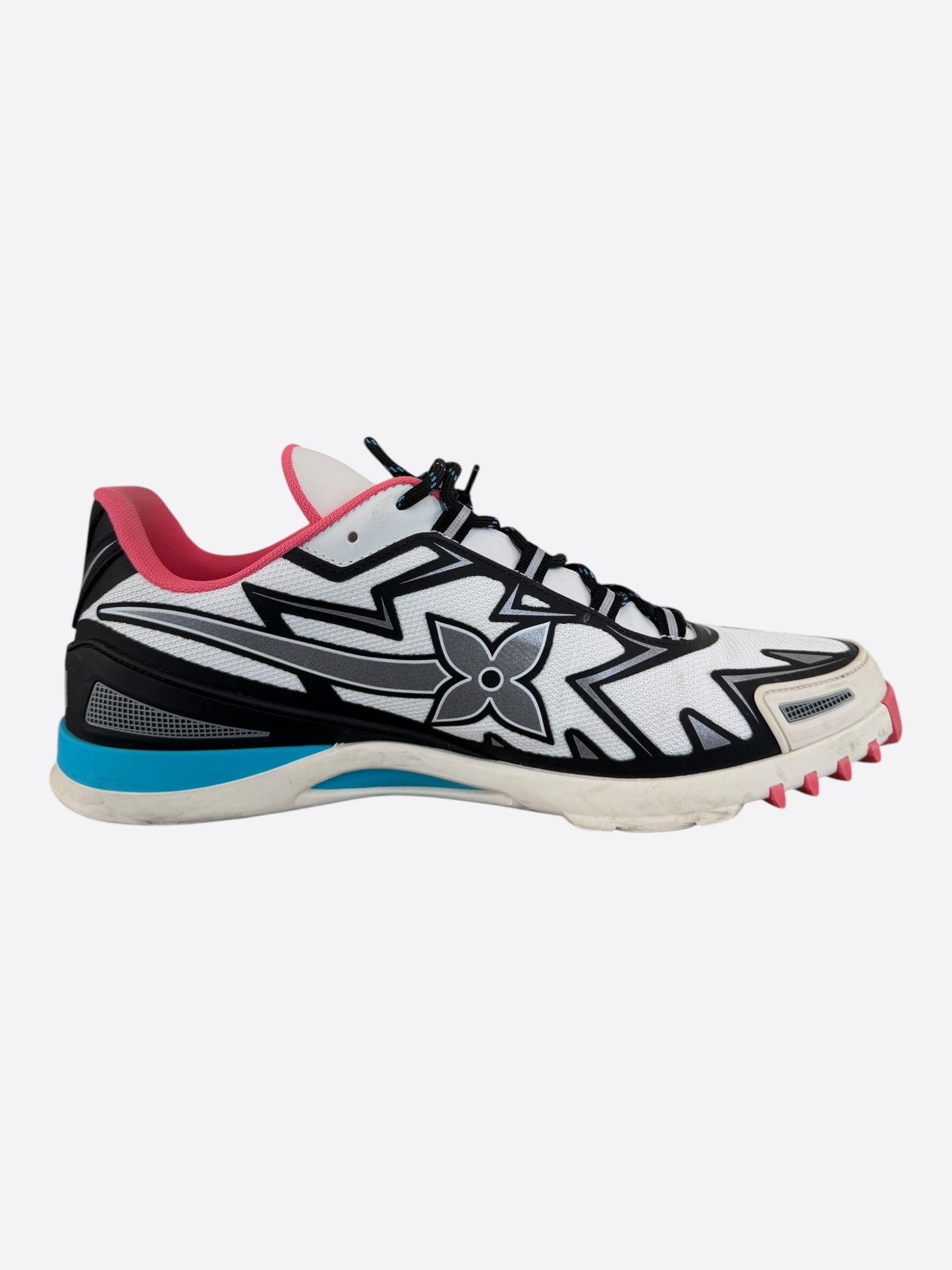 Louis Vuitton White & Multicolor Sprint Sneakers