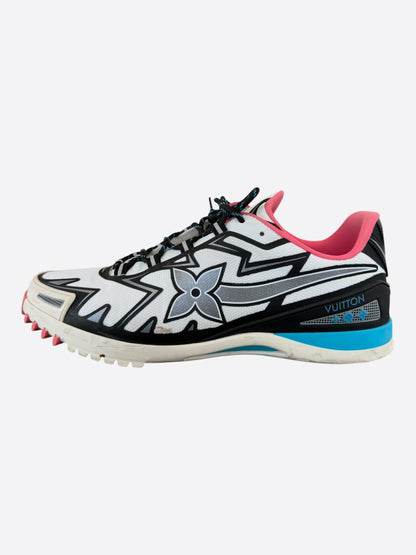 Louis Vuitton White & Multicolor Sprint Sneakers