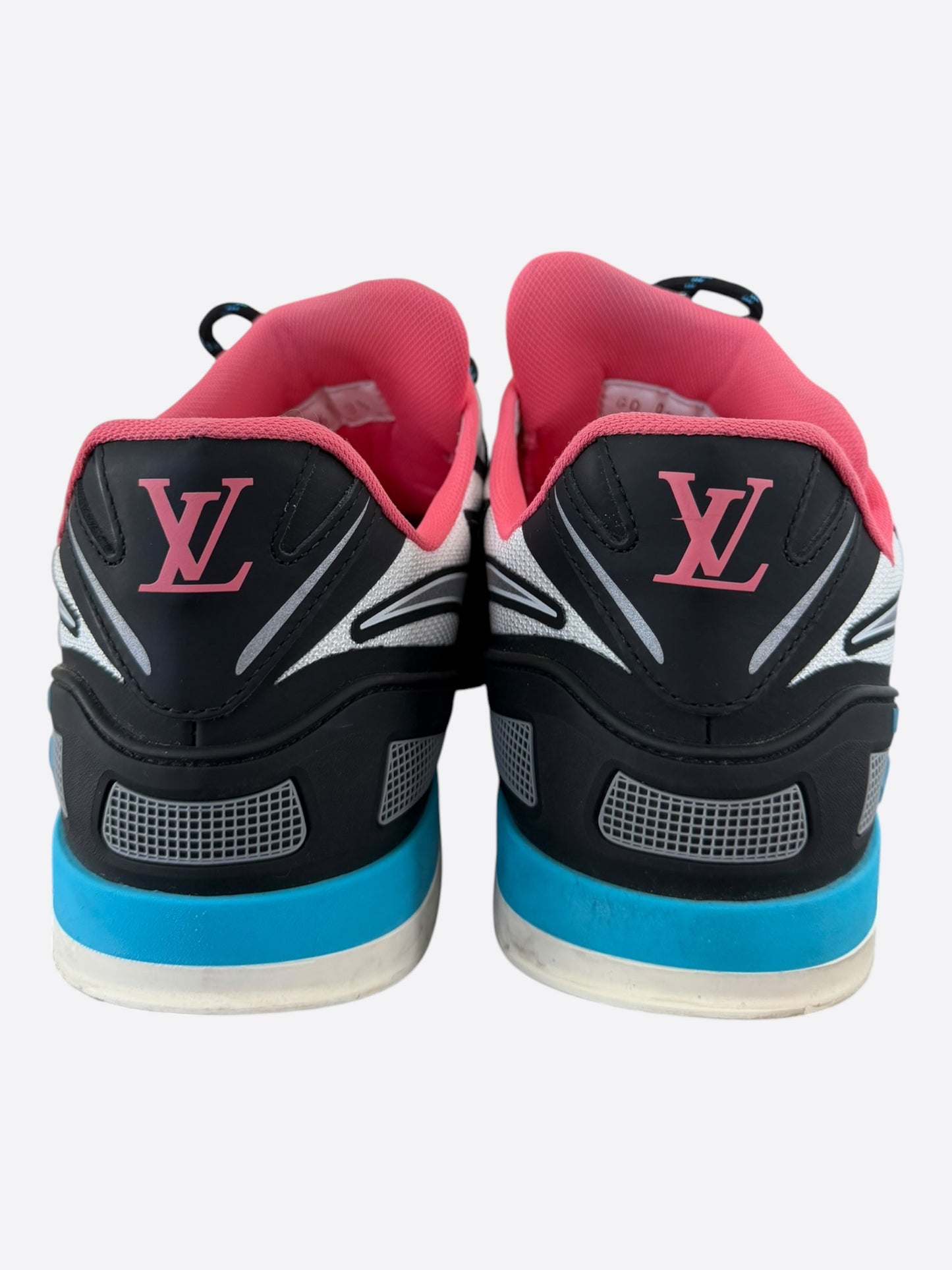 Louis Vuitton White & Multicolor Sprint Sneakers
