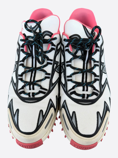 Louis Vuitton White & Multicolor Sprint Sneakers
