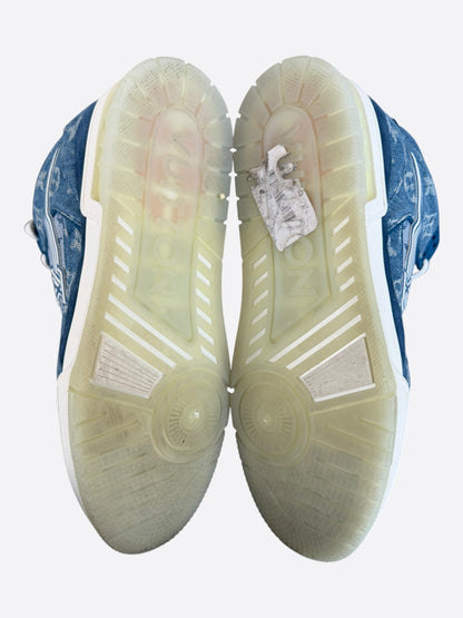 Louis Vuitton Denim Monogram Mid Top Trainers