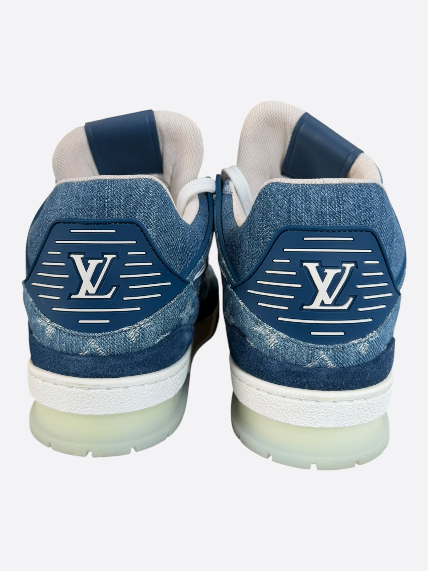 Louis Vuitton Denim Monogram Mid Top Trainers