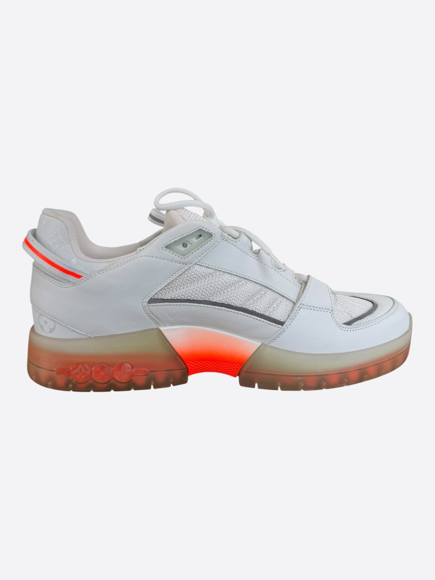 Louis Vuitton Lucien Clarke White & Orange 'A View' Sneakers