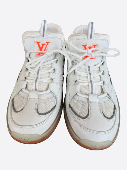 Louis Vuitton Lucien Clarke White & Orange 'A View' Sneakers