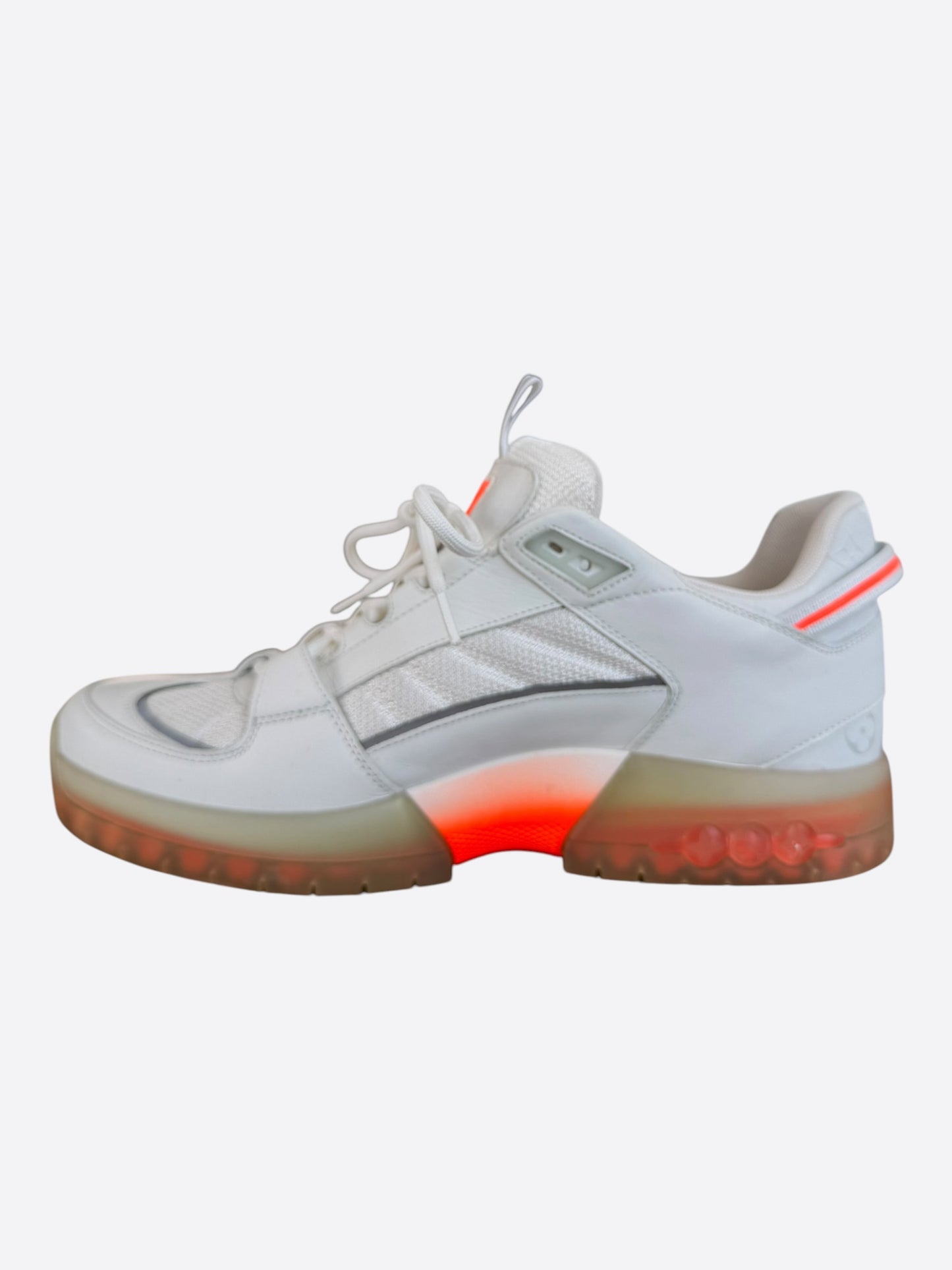 Louis Vuitton Lucien Clarke White & Orange 'A View' Sneakers