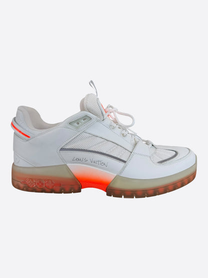 Louis Vuitton Lucien Clarke White & Orange 'A View' Sneakers