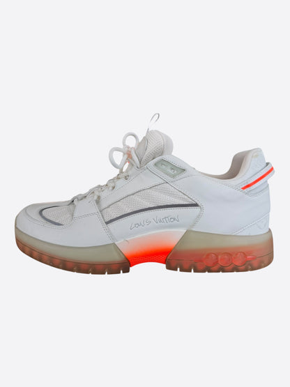Louis Vuitton Lucien Clarke White & Orange 'A View' Sneakers