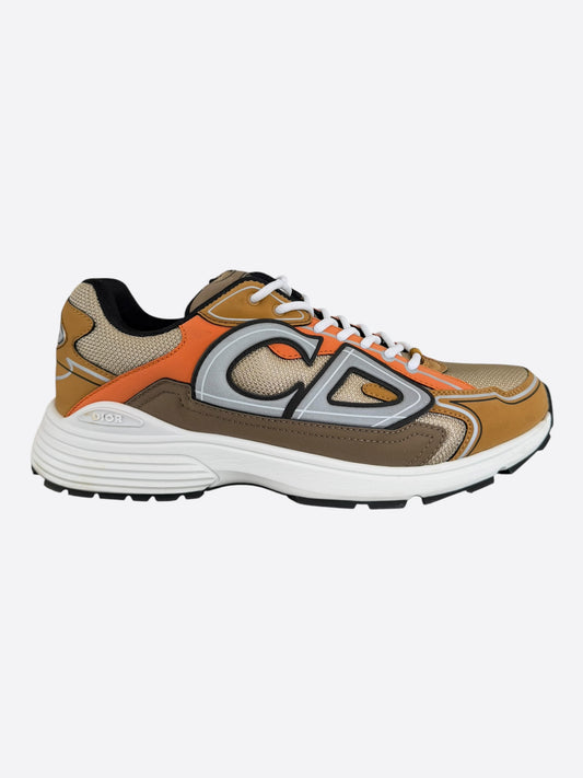 Dior Brown & Orange B30 Sneakers