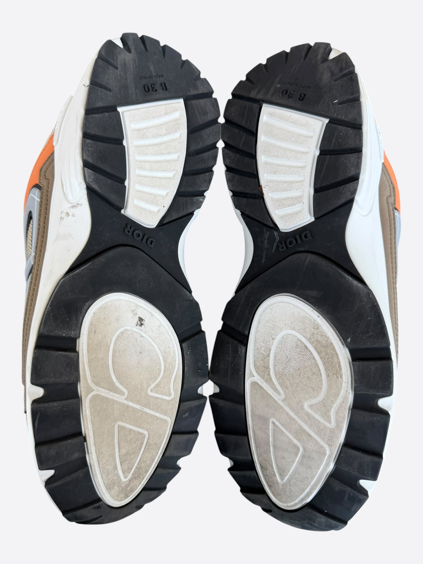 Dior Brown & Orange B30 Sneakers