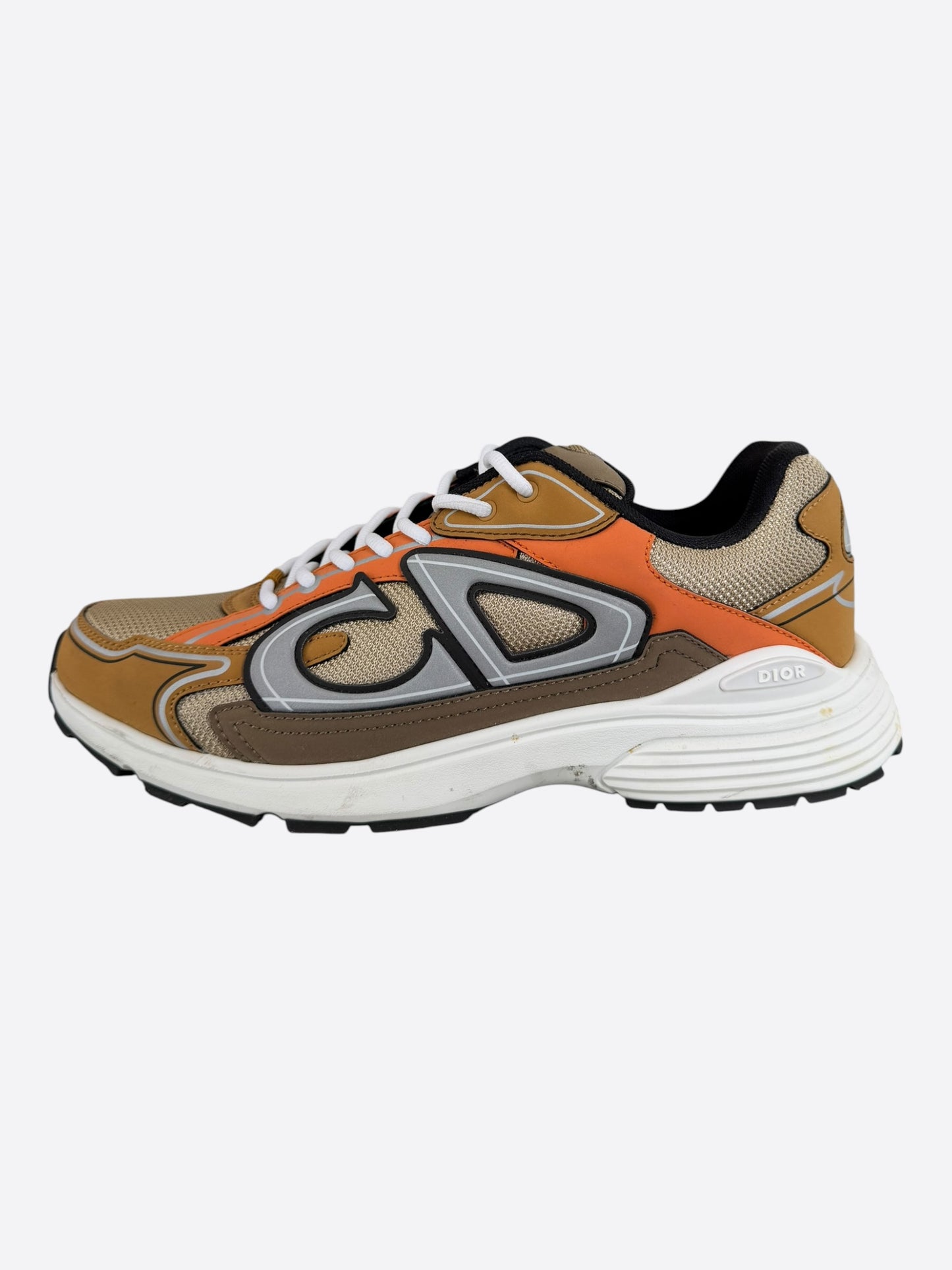 Dior Brown & Orange B30 Sneakers