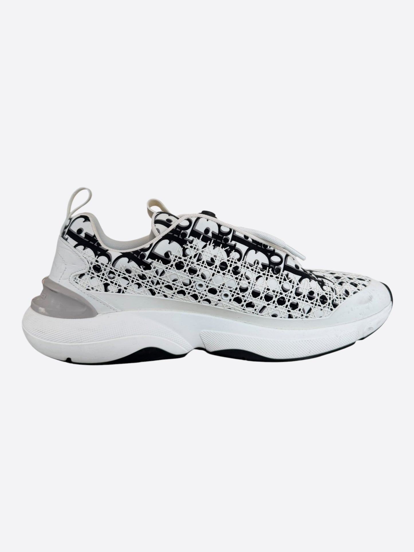 Dior White & Black Oblique B24 Sneakers