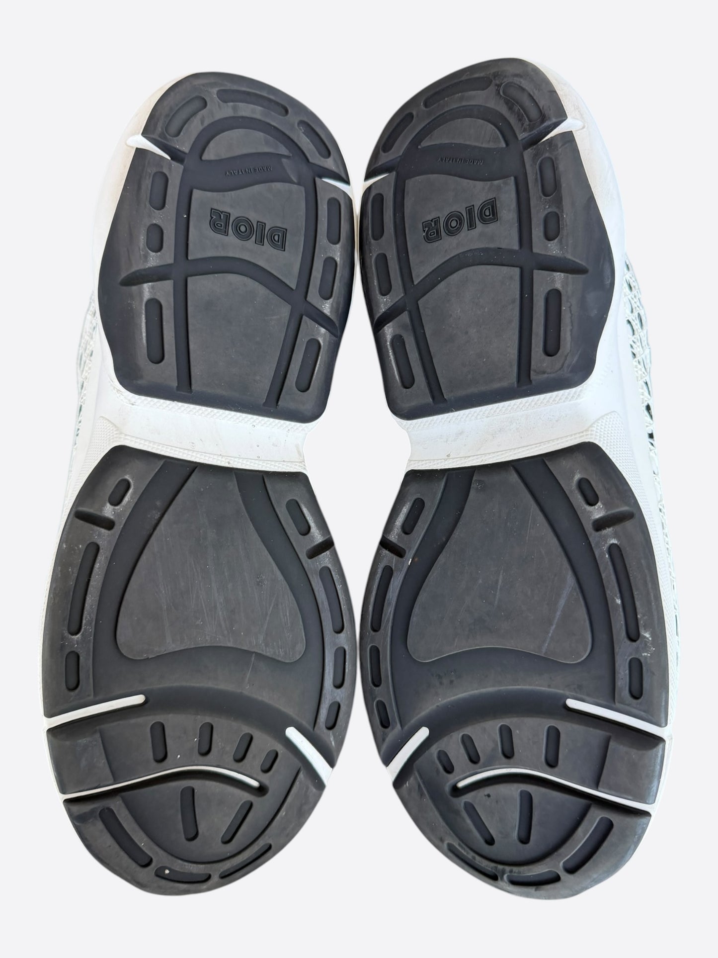 Dior White & Black Oblique B24 Sneakers