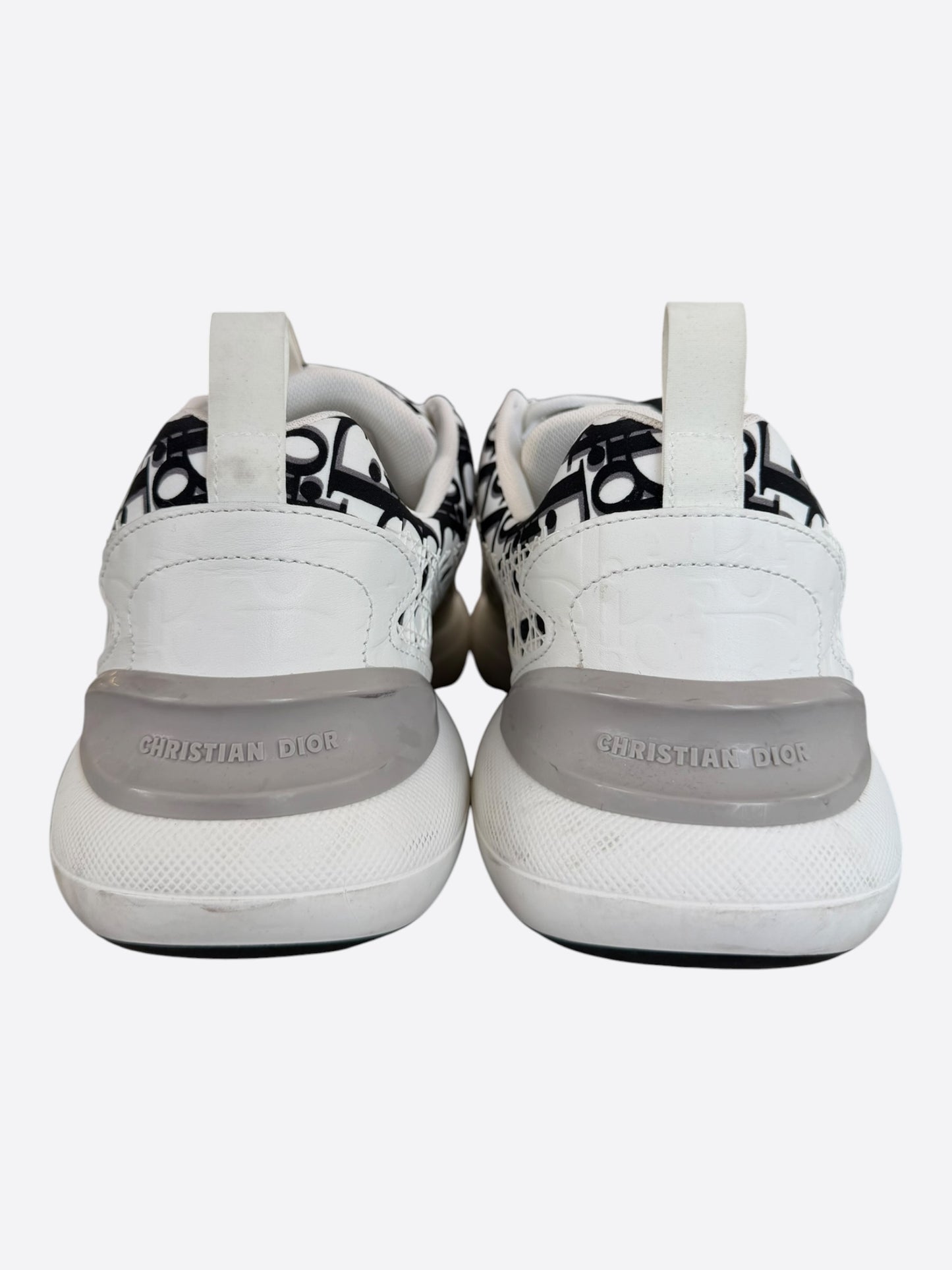 Dior White & Black Oblique B24 Sneakers