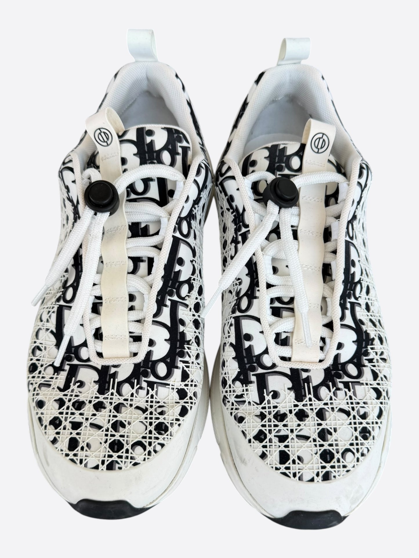 Dior White & Black Oblique B24 Sneakers