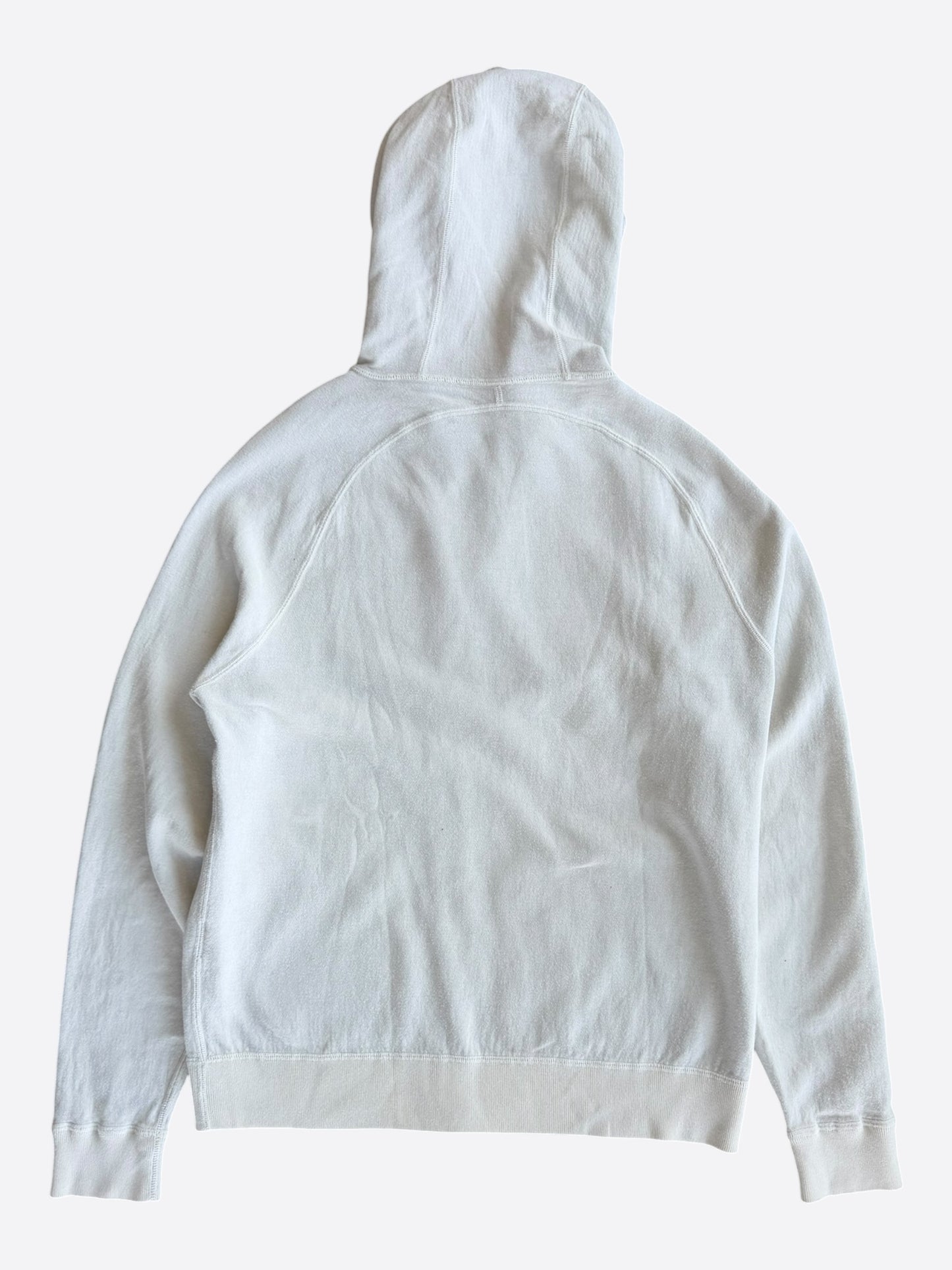Dior White Oblique Zip Up Hoodie