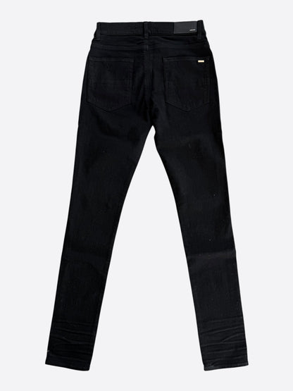 Amiri Black Slash Distressed Jeans