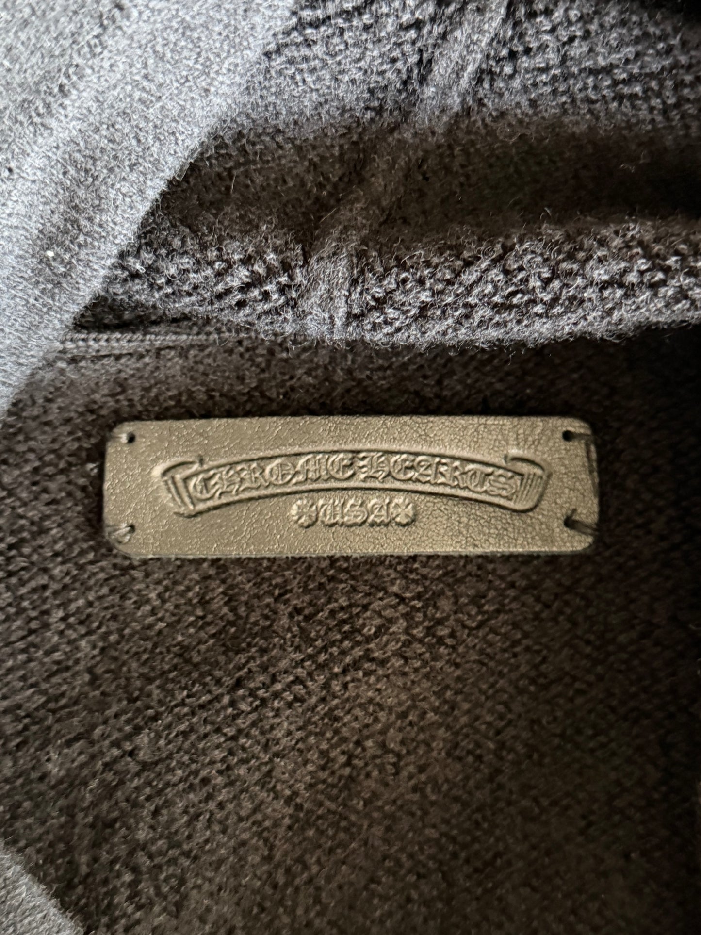 Chrome Hearts Black & White Floral Cashmere Hoodie