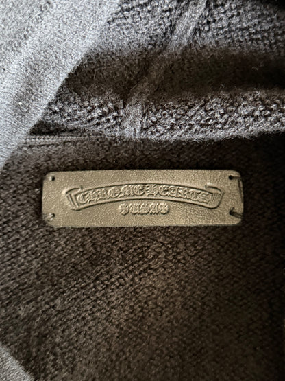 Chrome Hearts Black & White Floral Cashmere Hoodie
