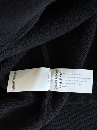 Chrome Hearts Black & White Floral Cashmere Hoodie