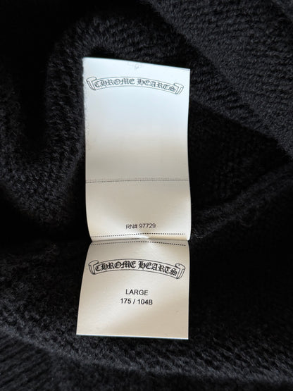 Chrome Hearts Black & White Floral Cashmere Hoodie