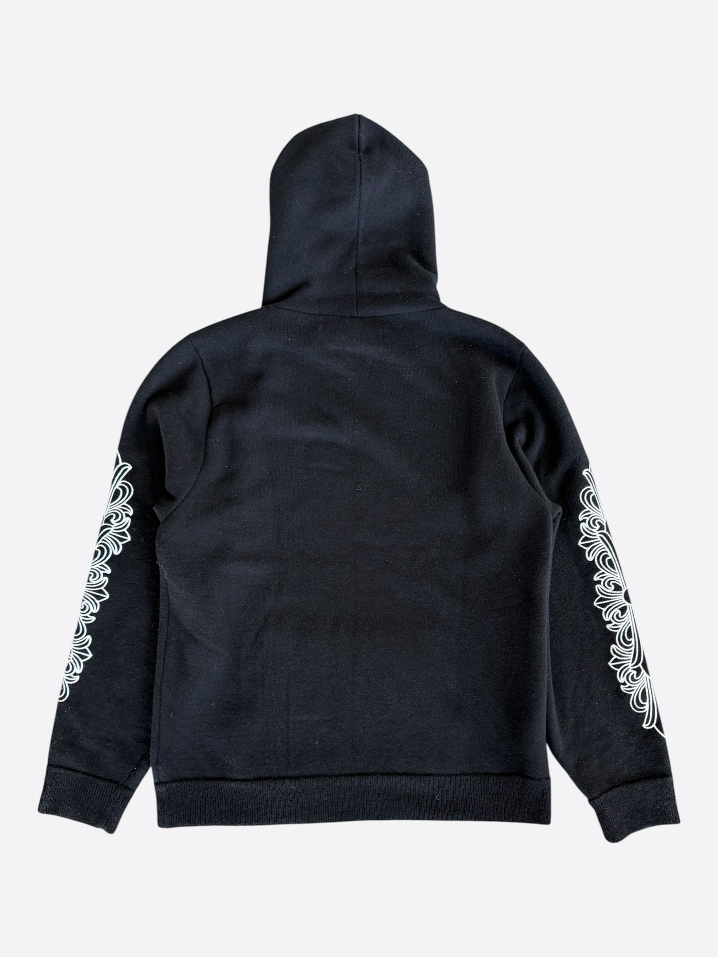 Chrome Hearts Black & White Floral Cashmere Hoodie
