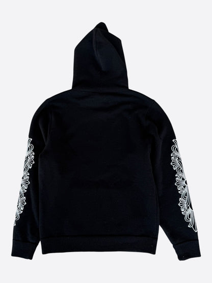 Chrome Hearts Black & White Floral Cashmere Hoodie