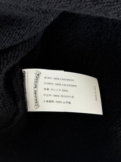 Chrome Hearts Black & White Floral Cashmere Hoodie