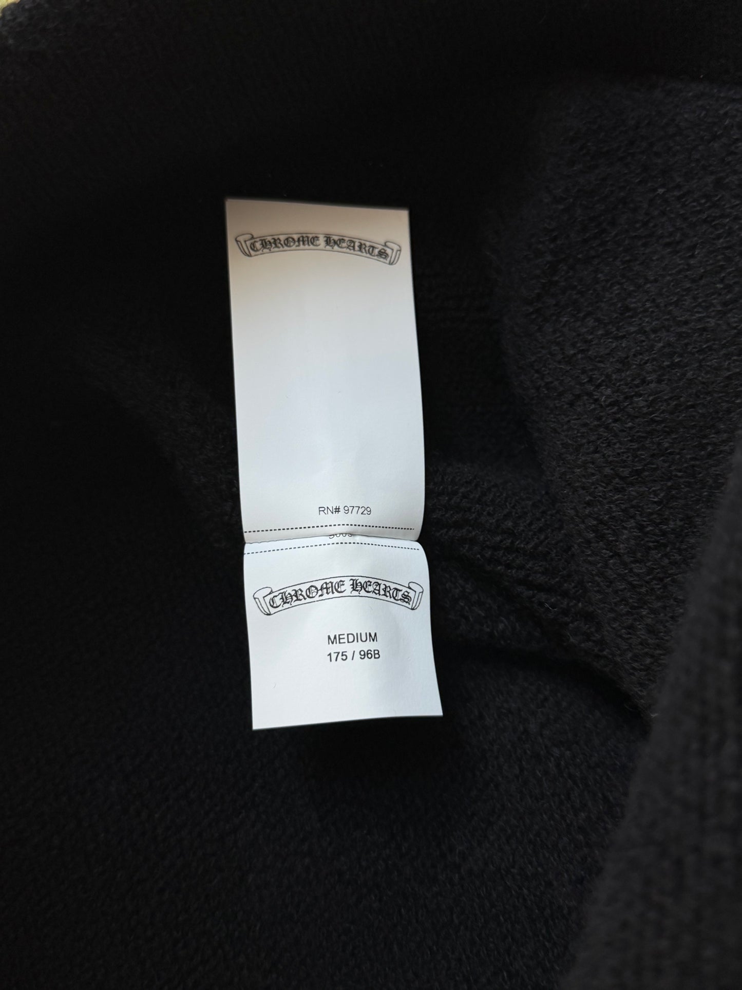 Chrome Hearts Black & White Floral Cashmere Hoodie