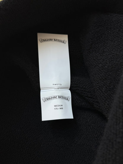 Chrome Hearts Black & White Floral Cashmere Hoodie