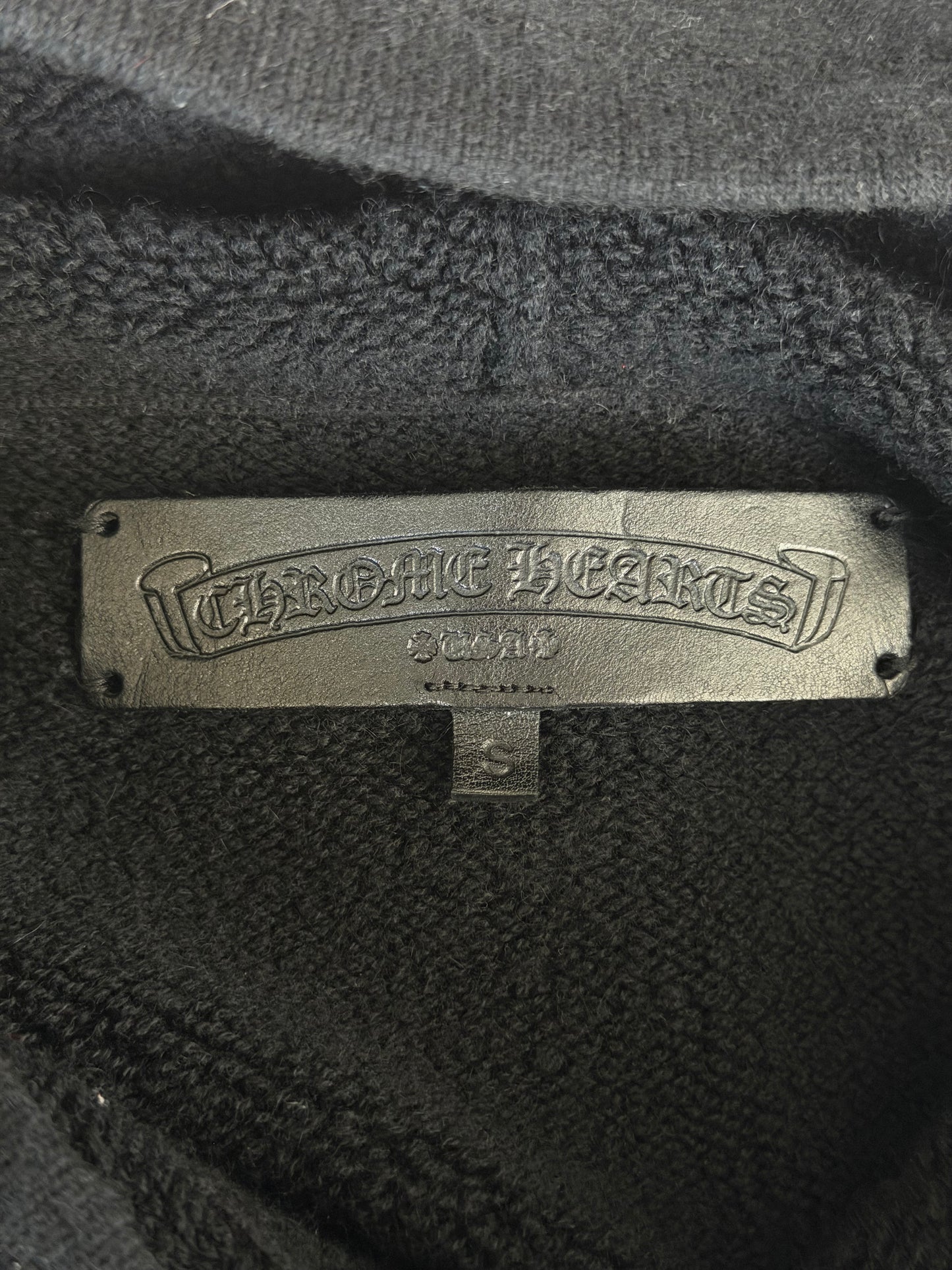 Chrome Hearts Black & Yellow Embroidered Cashmere Hoodie