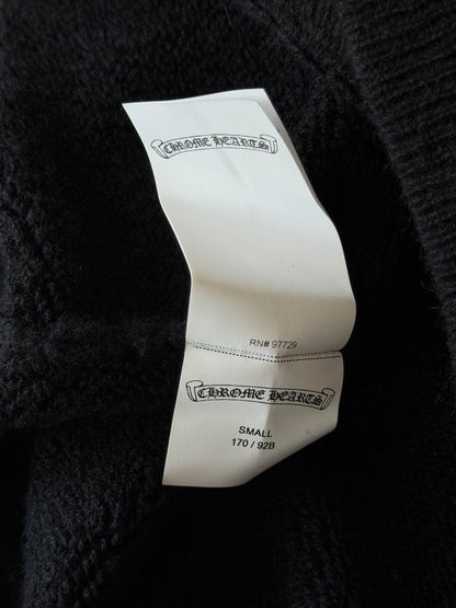 Chrome Hearts Black & Yellow Embroidered Cashmere Hoodie
