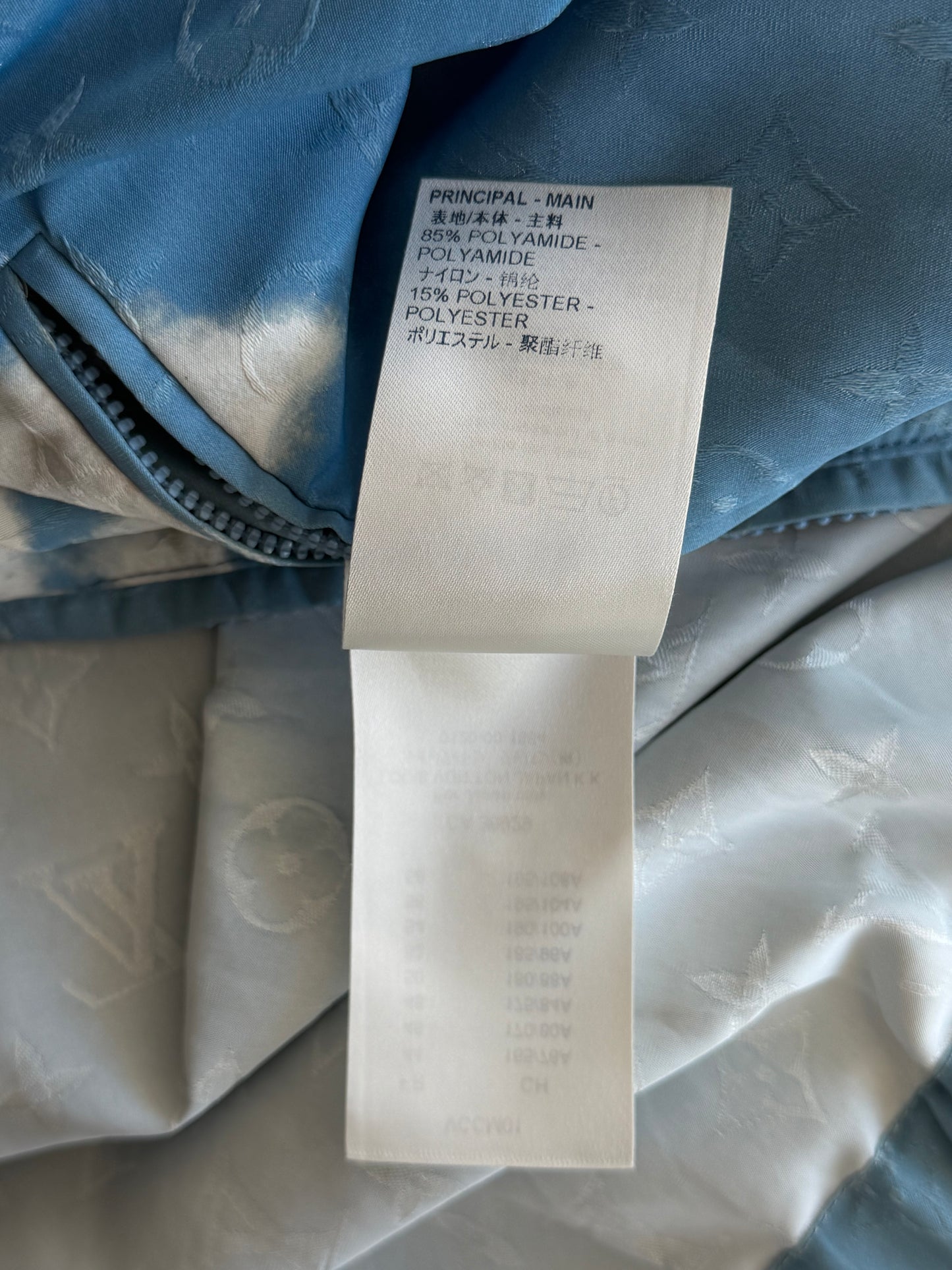 Louis Vuitton Blue Cloud Monogram Windbreaker