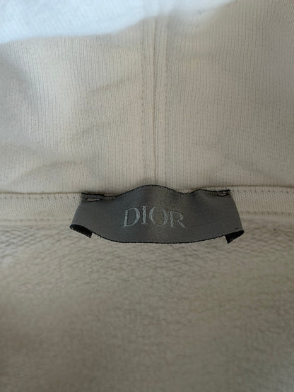 Dior White Oblique Saddle Bag Hoodie