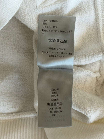 Dior White Oblique Saddle Bag Hoodie