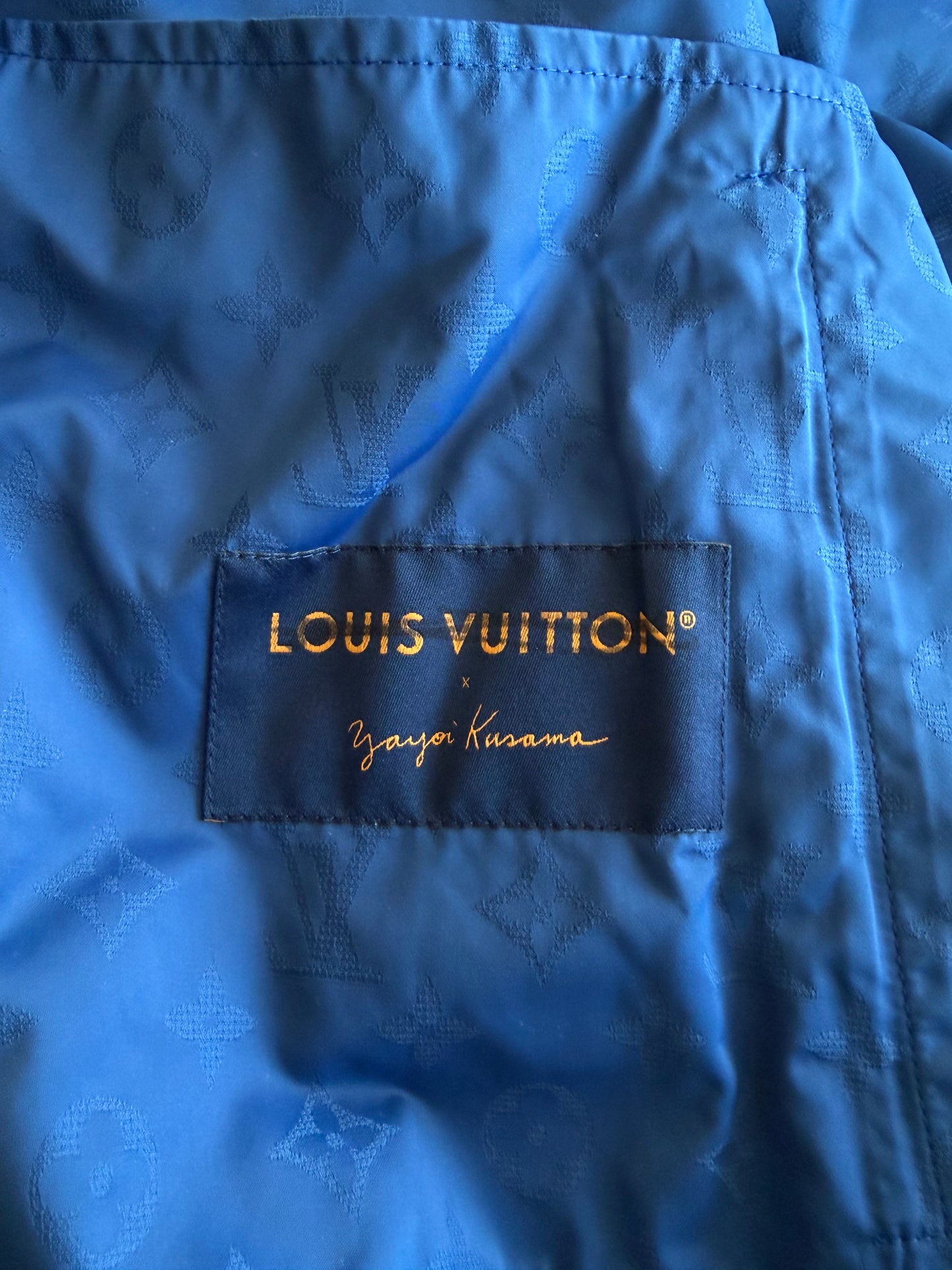 Louis Vuitton Yayoi Kusama Blue Monogram Windbreaker