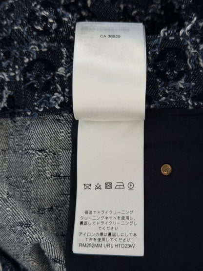 Louis Vuitton Blue Flocked Monogram Skate Jeans