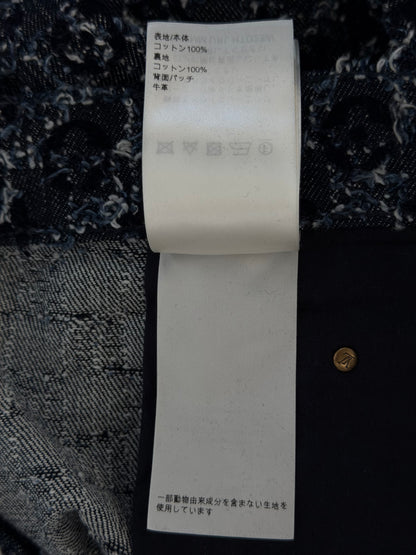 Louis Vuitton Blue Flocked Monogram Skate Jeans
