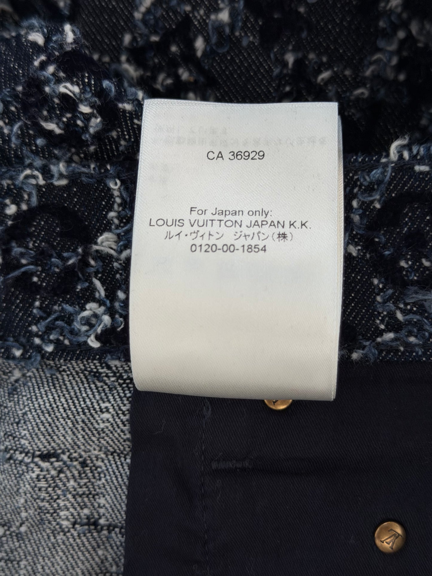 Louis Vuitton Blue Flocked Monogram Skate Jeans