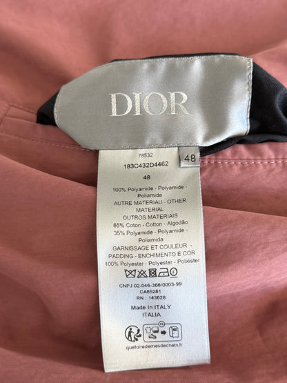 Dior Burgundy Oblique Reversible Bomber Jacket