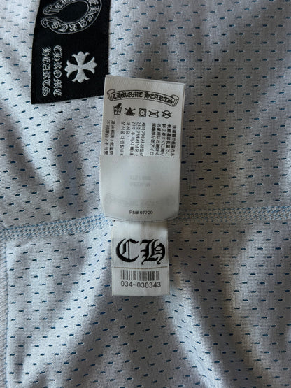 Chrome Hearts Blue & White Logo Reversible Mesh Jersey