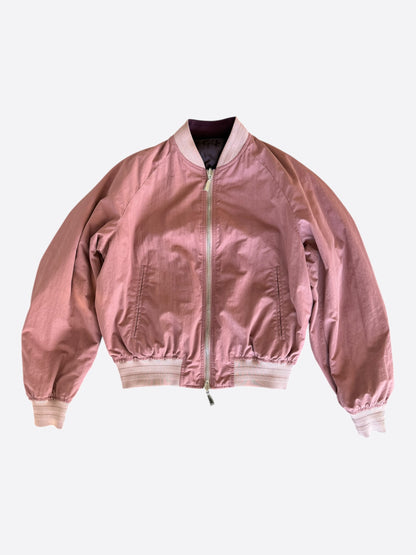 Dior Burgundy Oblique Reversible Bomber Jacket