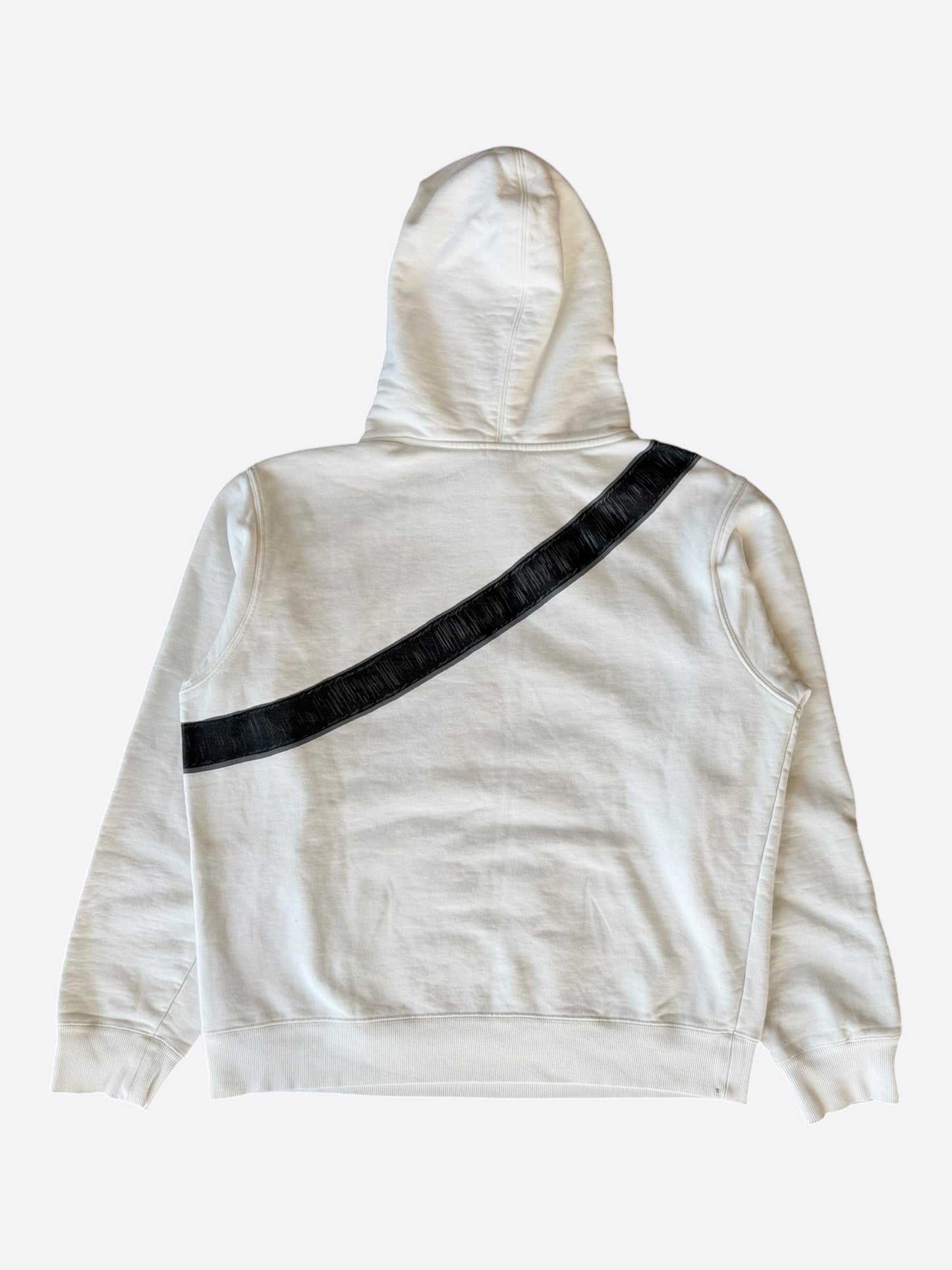 Dior White Oblique Saddle Bag Hoodie