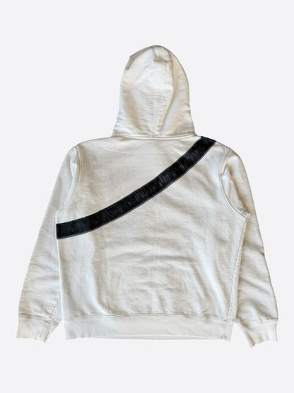 Dior White Oblique Saddle Bag Hoodie