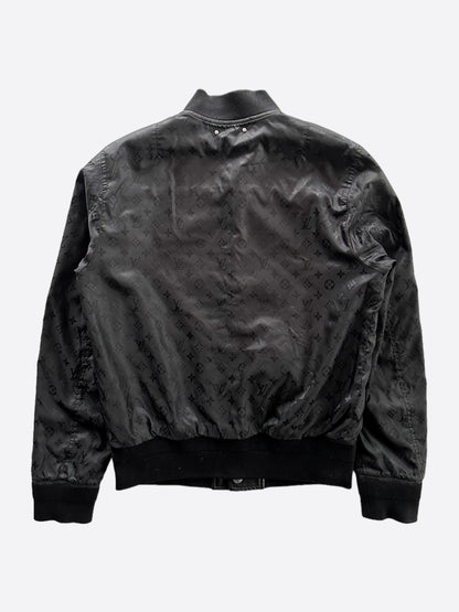 Louis Vuitton Black Monogram Reversible Leather Jacket