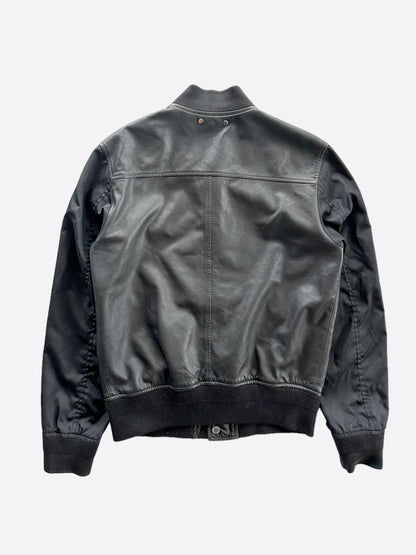 Louis Vuitton Black Monogram Reversible Leather Jacket