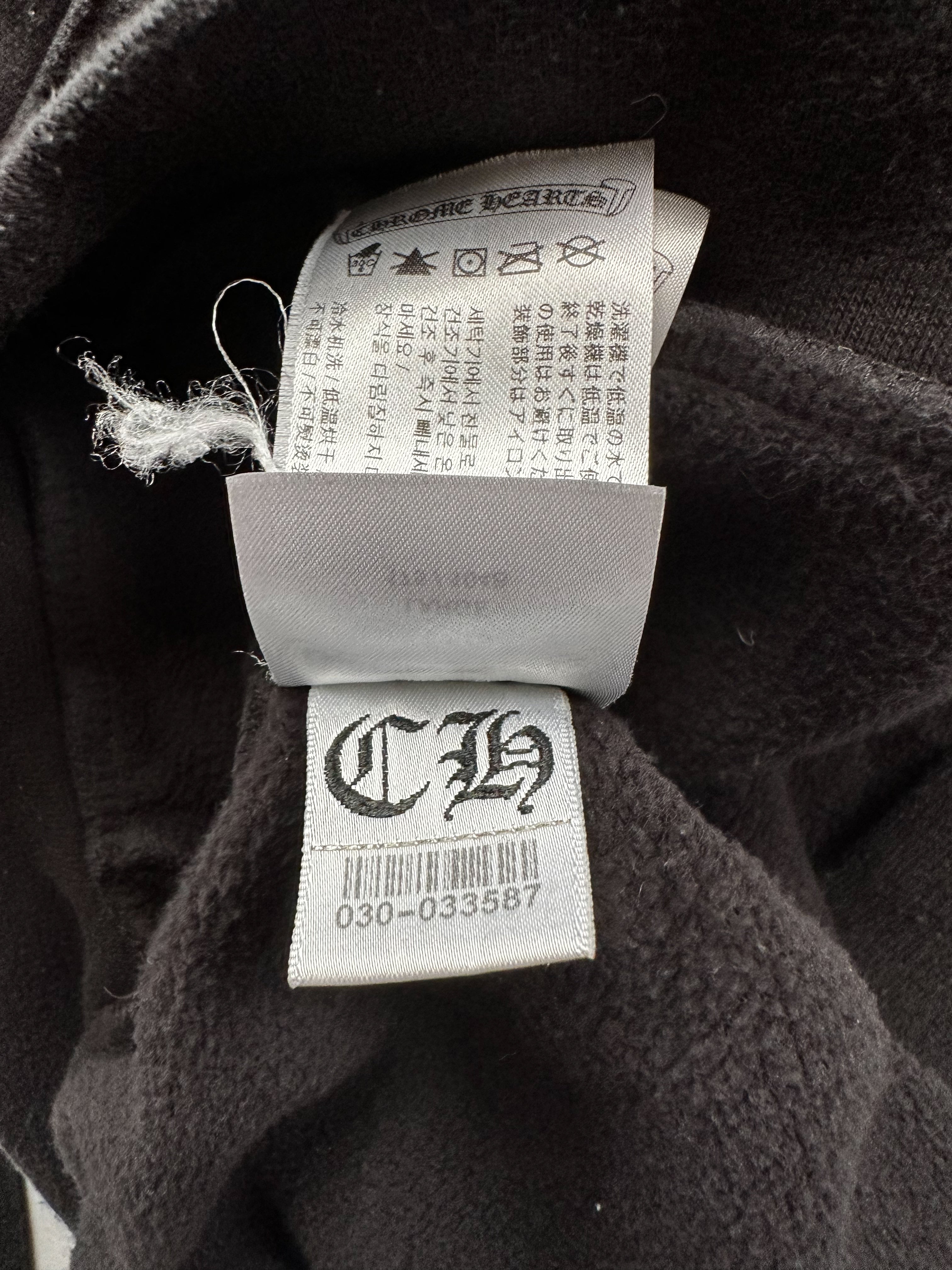 Chrome Hearts Black & White Horseshoe Logo Hoodie – Savonches